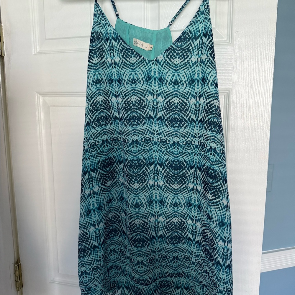 SOFIA by ViX Teal Sleeveless Dress